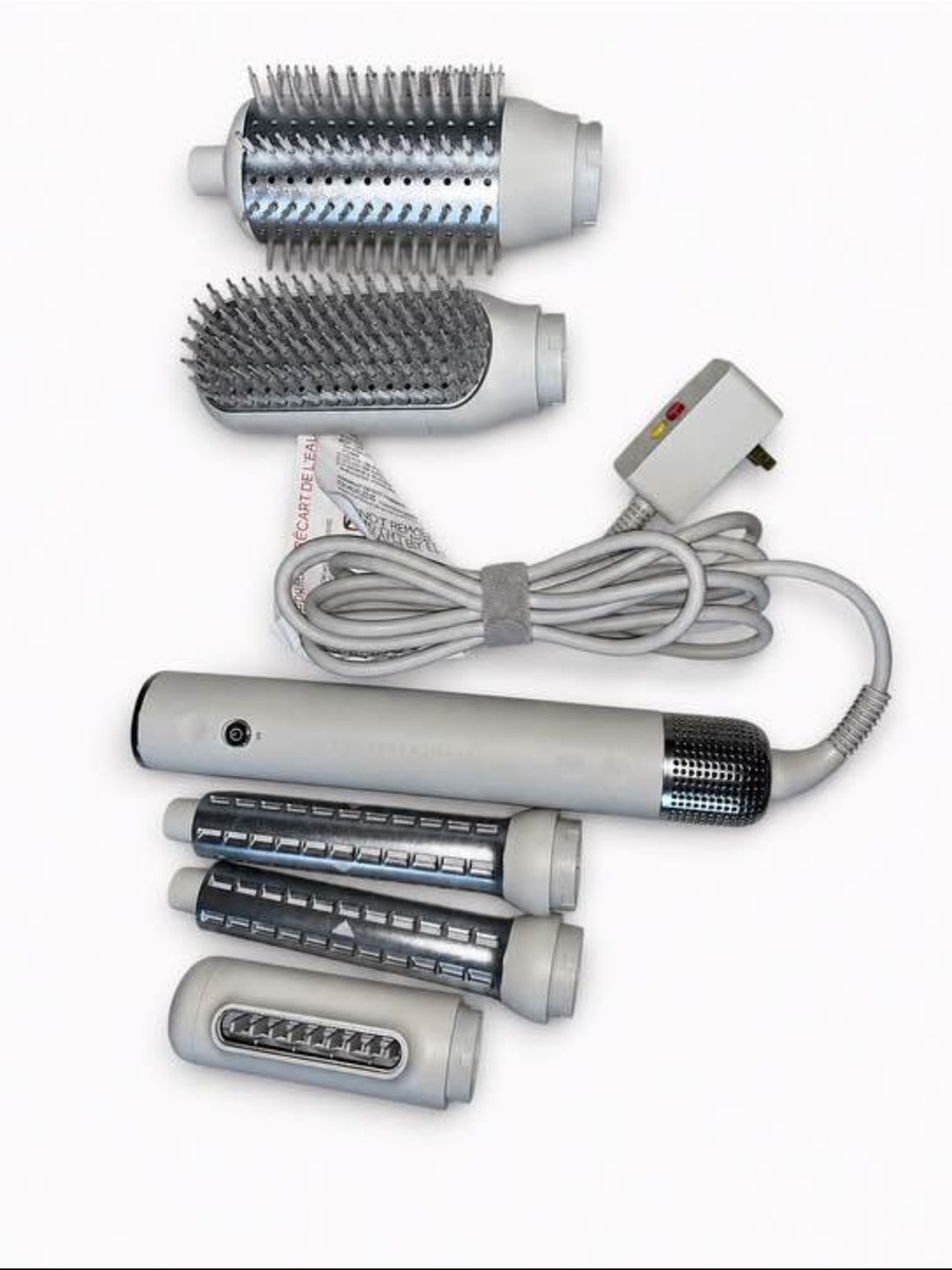 Sharper Image Silver Multi-Attachment Hot Air Styler